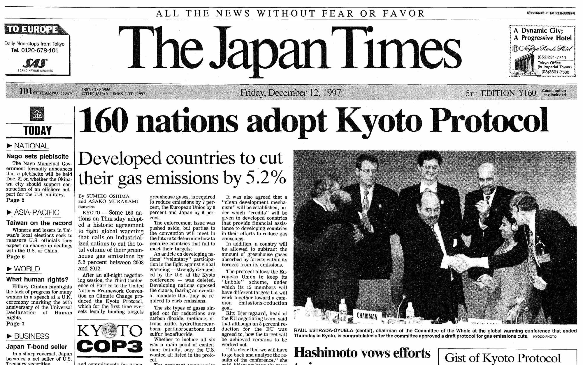 articolo protocollo di kyoto